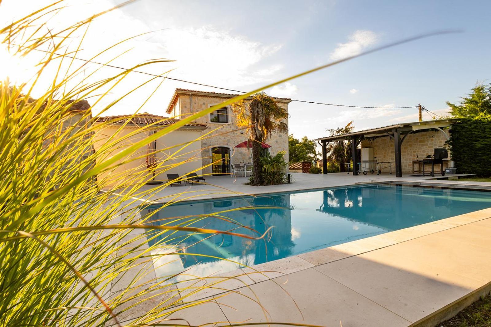 Villa Au Petit Bonheur Avec Clim - Hameau Au Calme - Piscine Chauffee - Petanque Moncrabeau Екстер'єр фото