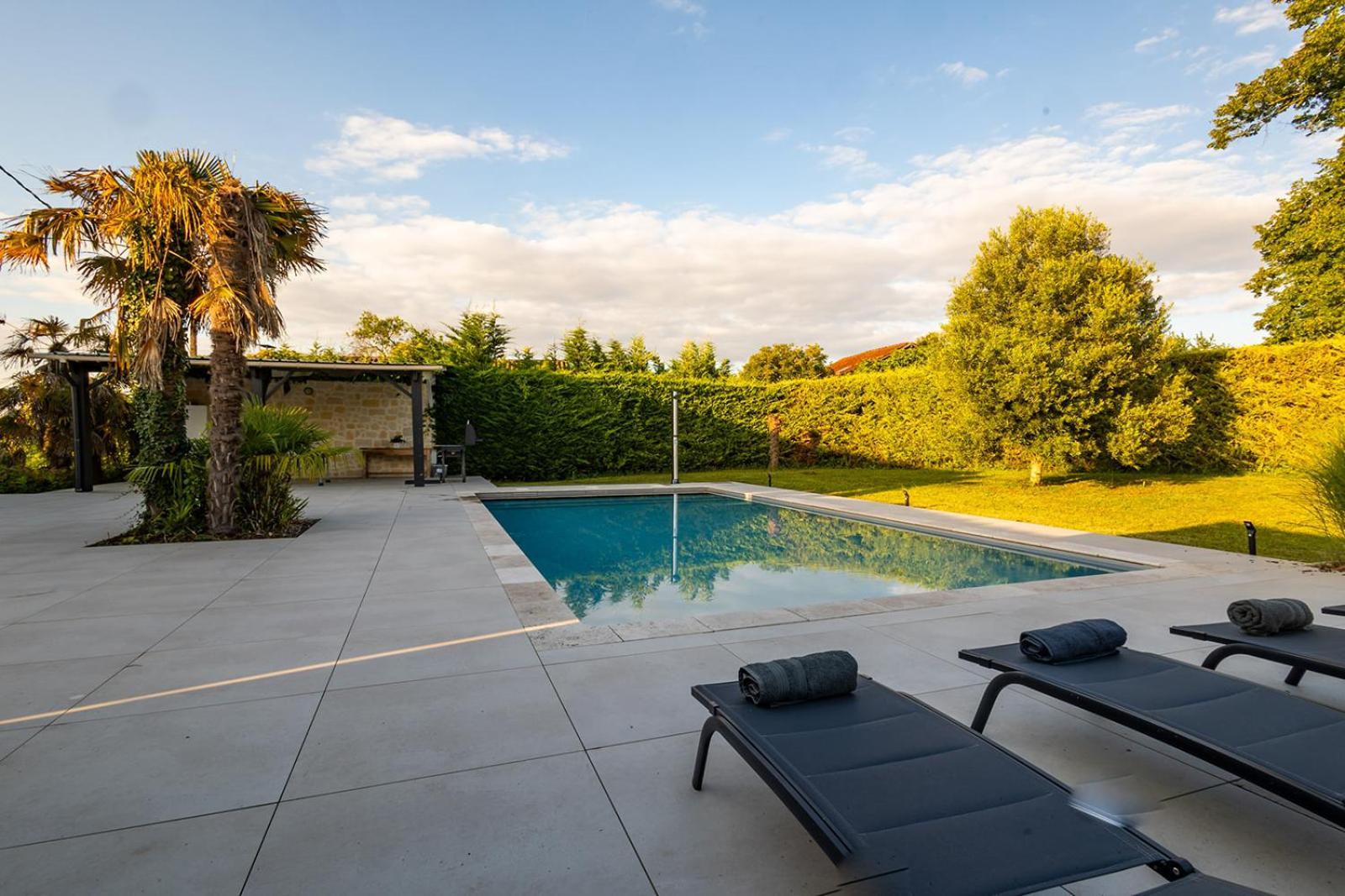 Villa Au Petit Bonheur Avec Clim - Hameau Au Calme - Piscine Chauffee - Petanque Moncrabeau Екстер'єр фото